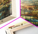 Katowice Poland Cityscape View, Framed Canvas Print, Travel Poster, Wall Art, Home Decoration, Urban Decor, Living Room Art, Polish City