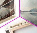 Kaminuricek Lake Qamanirjuaq Lake Framed Canvas Print, Panoramic Lake House Decor, Wall Art, Travel Poster, Serene Lake Painting, Nature Art