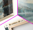 Lake Saint Catherine, Boho Art, Scenic Landscape, Travel Poster Art, Wall Art, Home Decor, Nature Scene, Lake Painting, Minimalist Art, Living Room Decor, Travel Print, Framed Canvas Print, Lake House Decor, Panoramic Print