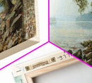 Taylorsville Lake Kentucky Panoramic Wall Art, Framed Canvas Print, Lake House Decor, Travel Poster, Scenic Lake Scene, Bedroom Decor, Wall Art