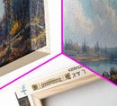 Trout Lake Canada Northwest Territories Panoramic Wall Art, Framed Canvas Print, Lake House Decor, Travel Poster, Beautiful Lake Scene, Home Decor