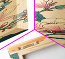 Delicate Magnolia Blossoms in Ukiyo-e Style, Tall Skinny Framed Canvas Print, Japanese Art for Vertical Spaces