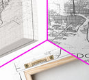 Laredo Street Map, Texas Map, City Map Art, Modern Wall Art, Wall Art, Canvas Print, City Wall Art, Wall Hanging, Gifts For Him, Travel Art