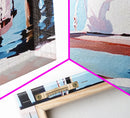 Coastal Swing Painting, Nautical Wall Art, Coastal Decor, Beach House Art, Panoramic Art, Canvas Print, Rustic Art, Guest Room Art