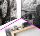 Desert Landscape, Joshua tree art, rustic decor, botanical prints, scenic view, panoramic art, southwest wall art, Canvas Print