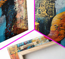 Abstract Pipe Art, graffiti wall art, Moroccan wall art, bold color print, geometric wall art, framed canvas print, modern decor, contemporary art