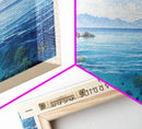 The Great Barrier Reef Travel Print Wall Art, Travel Poster Print, Retro Style COUNTRY Home Decor, Wall Hanging, Travel Gift Idea, Unique Metal Art