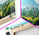 Arusha, Tanzania Panoramic Travel Poster Canvas Print, Arusha, Tanzania Painting, Tanzania Art, Arusha Travel Art, Guest Room Painting