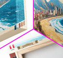Chimbote, Peru Panoramic Travel Poster Canvas Print, Chimbote, Peru Painting, Peru Art, Chimbote Travel Art, Living Room Painting
