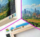 Chitungwiza, Zimbabwe Panoramic Travel Poster Canvas Print, Chitungwiza, Zimbabwe Painting, Zimbabwe Art, Chitungwiza Panoramic Travel Art, Travel Painting