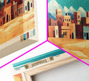 Kassala,  Sudan Panoramic Travel Poster Canvas Print, Kassala,  Sudan Painting,  Sudan Art, Kassala Travel Art, Guest Room Painting