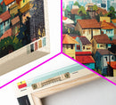 Tema, Ghana Panoramic Travel Poster Canvas Print, Tema, Ghana Painting, Ghana Art, Tema Panoramic Travel Art, Travel Painting