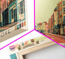 Brighton and Hove, England Panoramic Canvas Print, Brighton and Hove, England Painting, England Art, Brighton and Hove Travel Poster, Travel Art, Vacation Gift