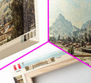 Cajamarca, Peru Panoramic Canvas Print, Cajamarca, Peru Painting, Peru Art, Cajamarca Travel Poster, Travel Art, Guest Room Painting