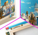 Sfax, Tunisia Panoramic Canvas Print, Sfax, Tunisia Painting, Tunisia Art, Sfax Travel Poster, Travel Art, Living Room Painting