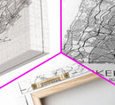 Yonkers Street Map, New York Map, City Map Print, Minimalist Art, Wall Art, Canvas Print, Travel Wall Art, Map Gift, Dorm Room Decor