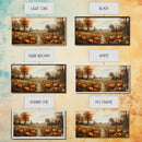 Pumpkin Decor, Nature Wall Art, Fall Wall Art, Canvas Print, Wall Hanging, Panoramic Art, Rustic Wall Art, Office Decor, Teacher Gift