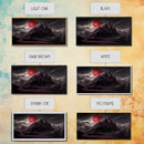 Horror Art, Haunted Castle and Blood Moon, Framed Canvas Print, Goth Art, Gothic Decor, Cool Wall Art