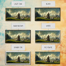 Shepherd and his flock, sheep painting, farmhouse art, watercolor canvas print, Giclee print