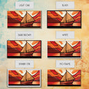 Abstract Seascape Wall Art, Stained Glass Wall Decor, Sailboat Wall Art, Panoramic Wall Decor, Canvas Print, Wall Art, Framed Canvas Art