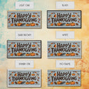 Happy Thanksgiving! Modern Farmhouse Wall Decor, Dining Room Wall Sign Kitchen Decor Large Framed Canvas Print, Fall Wall Art, Thankful