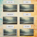 Moody Muted Landscape Oil Painting Canvas Print Wall Art, Nature Framed Large Gallery Art, Minimalist Art, Ready To Hang, Moody and Drab Art