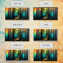 Fantasy wall art, canvas print, magical forest, fantasy landscape art, ready to hang wall art, bioluminescent glowing fantasy wall decor