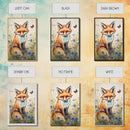 Red Fox Wall Art, 24" x 36" Wall Art, Woodland Spring Decor, Canvas Wall Hanging, Rustic Farmhouse Decor, Modern Farmhouse Art