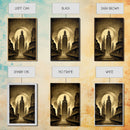 Dystopian Metropolis Art Deco Canvas Print, City Skyline, Fantasy Art, Art Deco Living Room Art, ready to hang wall art