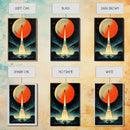 Art Deco Style Spaceship, Space Exploration, Science Fiction / SciFi Canvas Print, Ready to Hang Wall Art