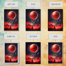 Spooky Horror Canvas Print, Bloodmoon Sunset, Blood moon, Halloween Wall Art, Cosmic Horror, Ready To Hang
