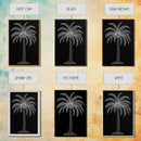 White Coconut Tree Wall Art, Tree Art, Nature Print, Tropical Art, Minimalist Print, Wall Decor, Canvas Print, Wall Art, Framed Canvas