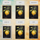 Food Art, Lemon Wall Decor, Fruit Wall Art, Kitchen Wall Art, Minimalist Wall Art, Wall Decor, Canvas Print, Wall Art, Framed Canvas Art