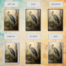 Bird Wall Art, Heron Art Print, Heron In Pond, Nature Wall Decor, Modern Print, Wall Decor, Canvas Print, Wall Art, Framed Canvas
