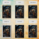Futuristic Cyberpunk Motorcycle Concept Art, Sport Bike Canvas Print