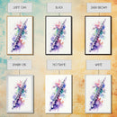 Flute Wall Art, Instrument Print, Graffiti Art, Framed Canvas Print, Cool Studio Wall Decor, Music Gift