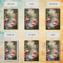 Flamingo Art Print, Tropical Wall Art, Palm Trees, Canvas Print, Wall Art, Vertical Print, Modern House Art, Gift For Boss, Bedroom Prints