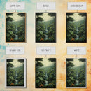 Jungle Wall Art, Waterfalls Art, Nature Wall Art, Trees Art Print, Canvas Print, Wall Art, Vertical Art, Lake House Wall Art, Indie Room Art