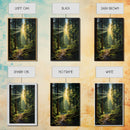 Forest Wall Print, Trees Art Print, Sunset Canvas Print, Wall Art, Vertical Art, Landscape Print, Gift For Boss, College Dorm Decor