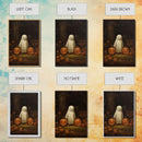 Cute Lil Boo, Ghost Art, Framed Canvas Print, Halloween Canvas Art, Horror Prints, Gothic Victorian Halloween Decor, Cute Ghost