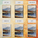 Fall Centerpiece Decor, Framed Canvas Prints, Autumn Landscape Paintings, 3 Piece Art, Triptych