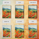 The Poppy Fields, Beautiful Red Flowers, Wildflower Art, Framed Canvas Prints, 3 Piece Set, Triptych, Wall Art, Botanical Art, Boho Decor