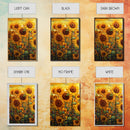 Sunflowers Wall Art, Wildflower Wall Art, Spring Decor, Canvas Print, Set Of 3 Prints, Wall Art, 3 Piece Wall Art, Living Room Prints