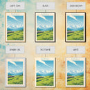 Denali National Park Travel Poster Print, Canvas Print Wall Art, Alaska Travel Art, Midcentury Modern Travel Decor, MCM Wall Art