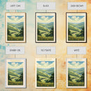 Shenandoah National Park Virginia Travel Art, National Park Print, Minimalist Travel Art, Midcentury Modern Style Landscape Painting