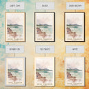Anse Marron, Seychelles Watercolor Print, Vacation Gift, Seychelles Wall Art, Beach Painting, Beach Decor, Large Wall Art, Wood Frame Art