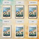 Bačvice, Croatia Watercolor Beach Print, Vacation Gift, Croatia Wall Art, Beach Painting, Beach Decor, Beach Painting