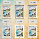 Liku Beach, Fiji Watercolor Print, Vacation Gift, Fiji Wall Art, Beach Painting, Beach Decor, Beach Or Lakehouse Art