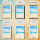 Lily Beach, Maldives Watercolor Beach Print, Vacation Gift, Maldives Wall Art, Beach Painting, Beach Decor, Beach Painting