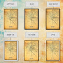 Distressed Fresno California Map, Framed Canvas Print Or Poster, California Map Print, Freso City Wall Art Map Print, Rustic Map Art